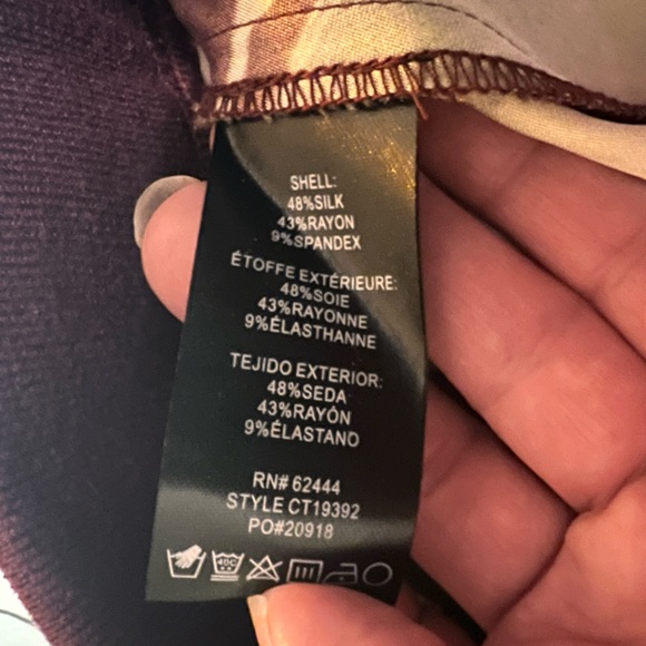 NICOLE MILLER VENUS FLORAL SILK BLEND JOGGER PANTS SIZE SMALL - Picture 7 of 7